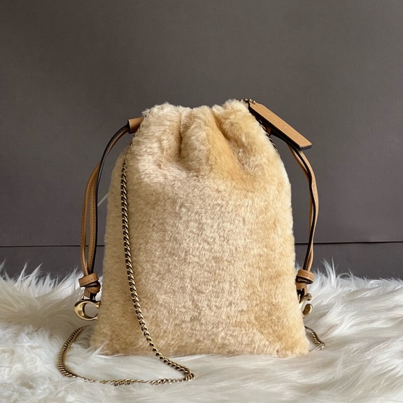 Coach Handbags - CE759 - Coach Drawstring Pouch in Shearling